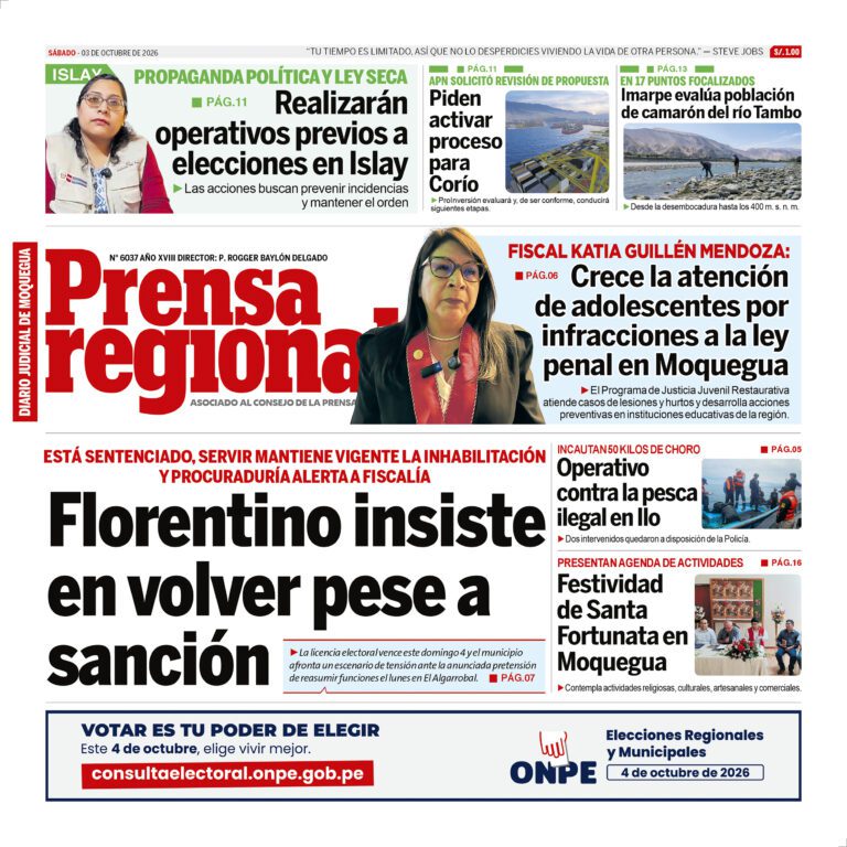 La Prensa Regional – Sábado 03 de octubre de 2026