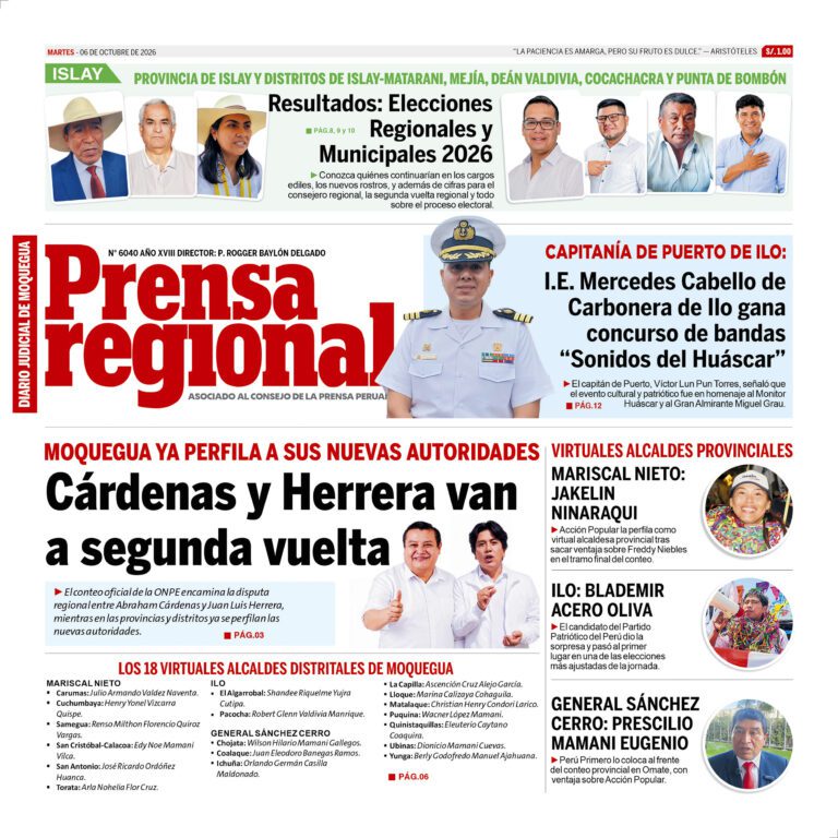 La Prensa Regional – Martes 06 de octubre de 2026