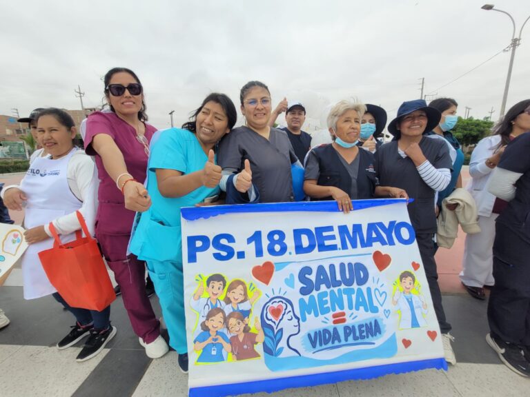 Marcha por la salud mental recorrió las calles de Pampa Inalámbrica en Ilo