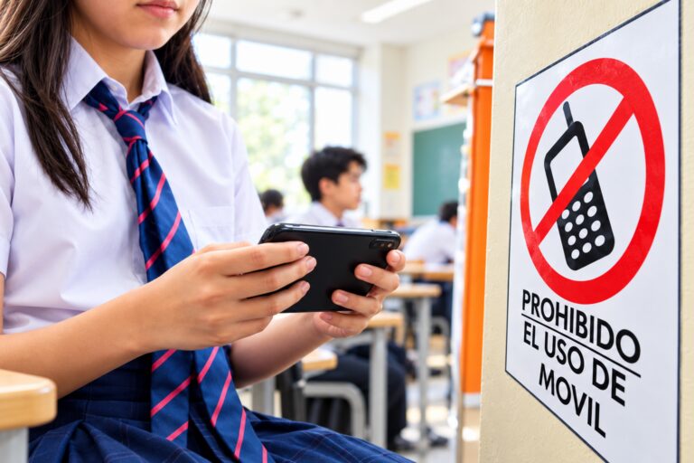 Restringen uso de celulares en colegios públicos y privados de todo el país